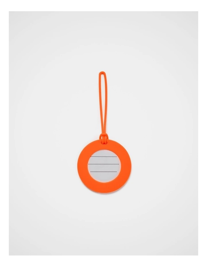 TREK. Silicone Luggage Tag in Orange image 2