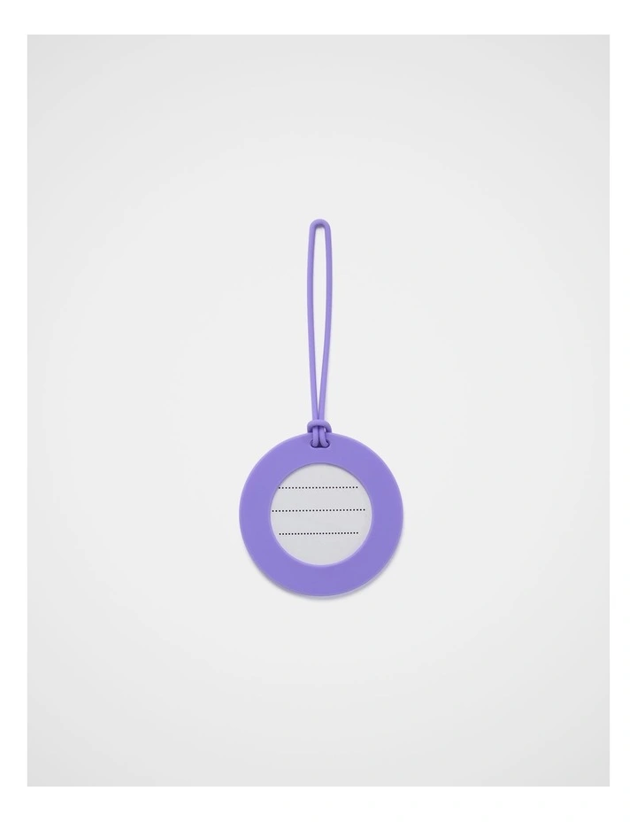 TREK. Silicone Luggage Tag in Purple image 2
