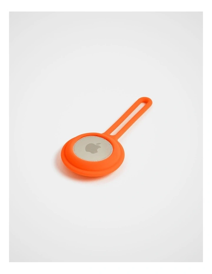 Trek. Silicone Holder For Airtag in Orange image 2
