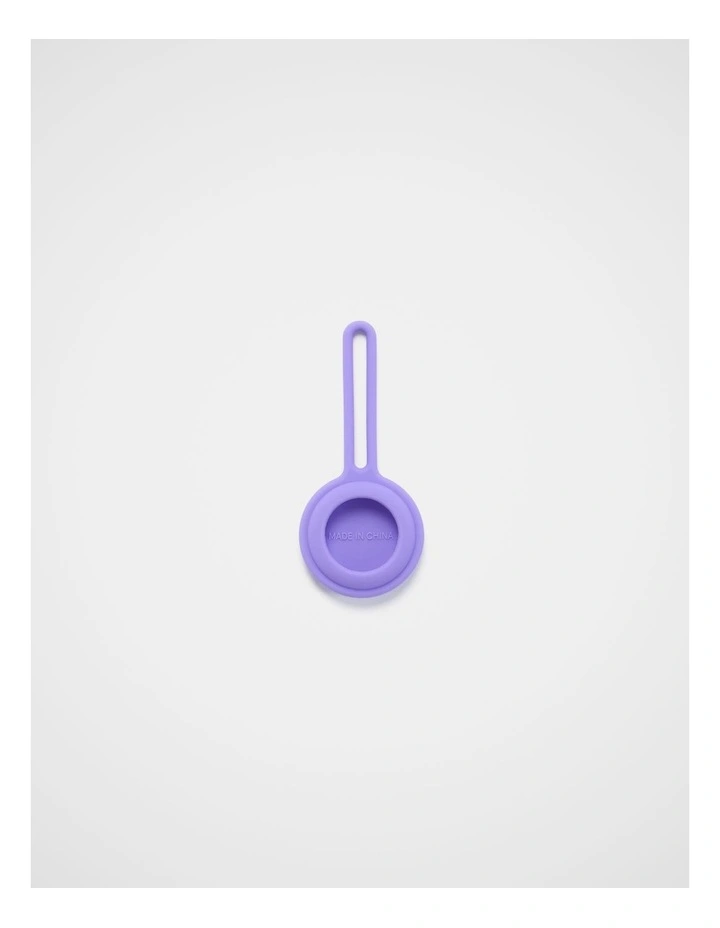 Trek. Silicone Holder For Airtag in Purple image 3
