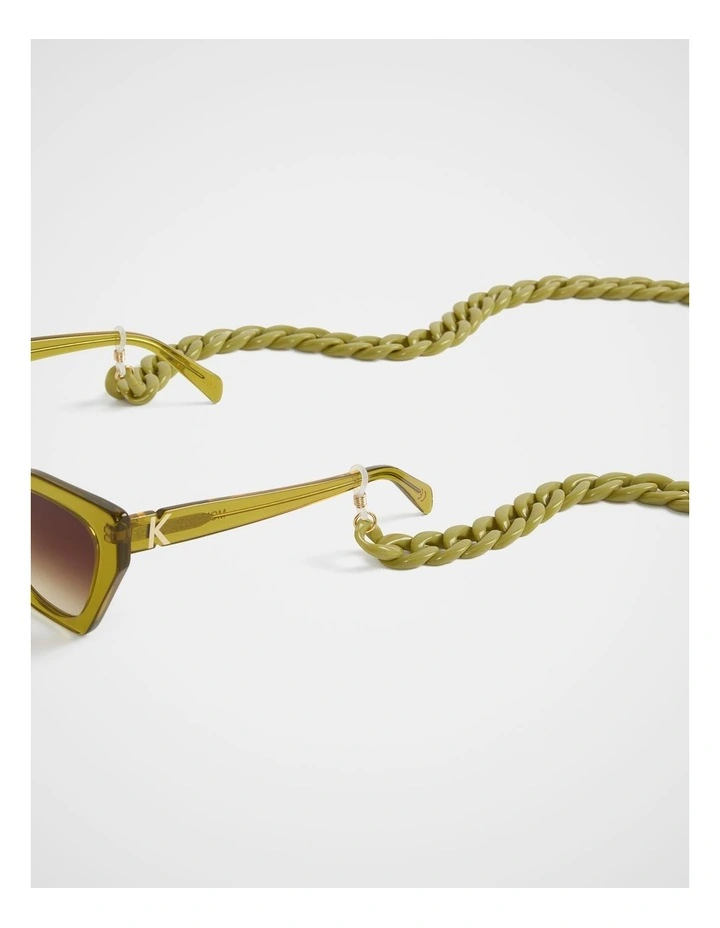 Sunglass Chain in Olive image 2