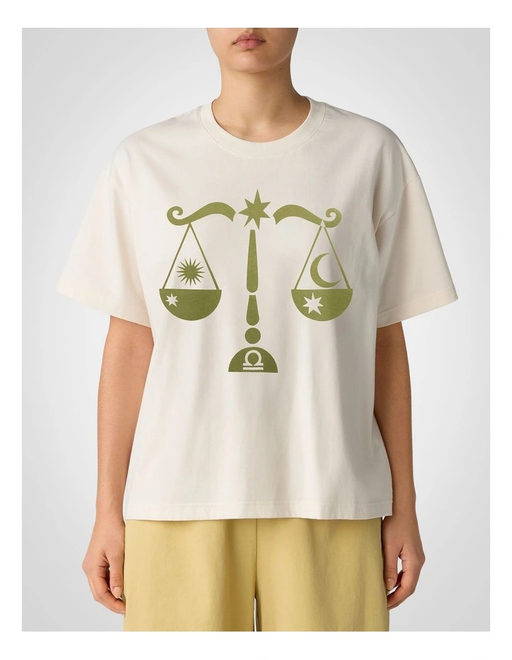 Libra Astrology T-Shirt in Assorted image 1
