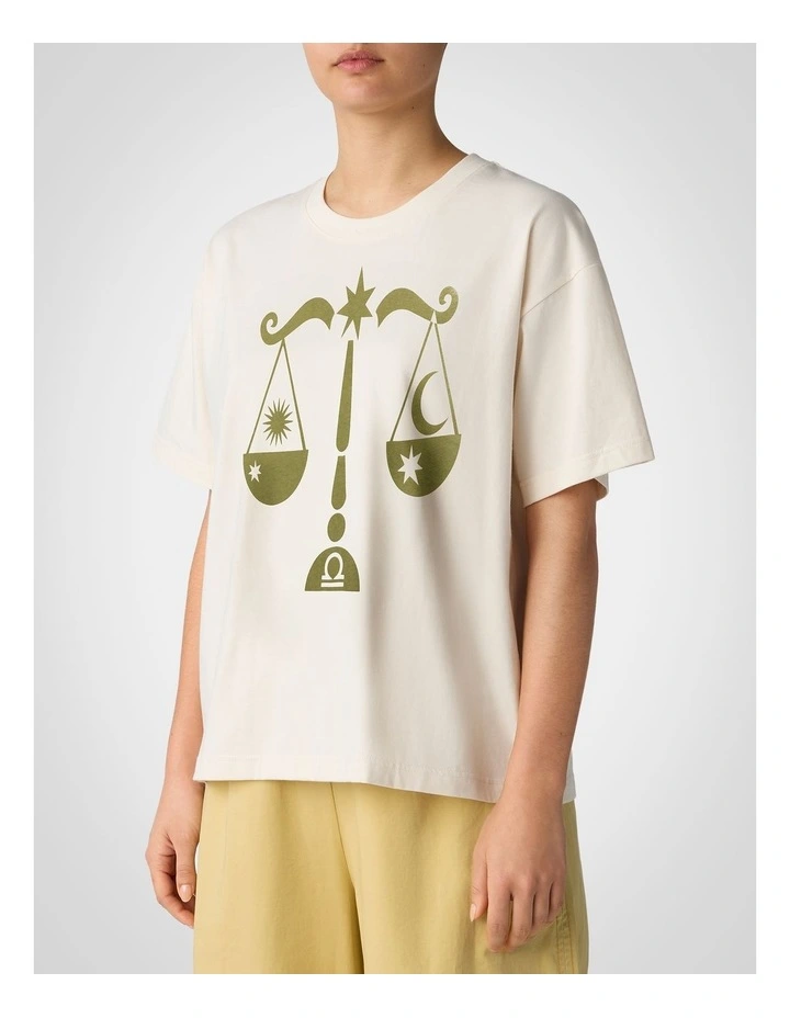 Libra Astrology T-Shirt in Assorted image 3