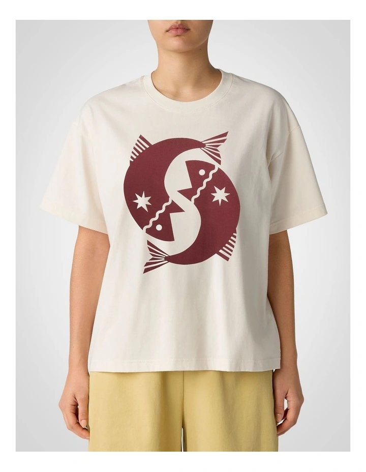 Pisces Astrology T-Shirt in Assorted image 1