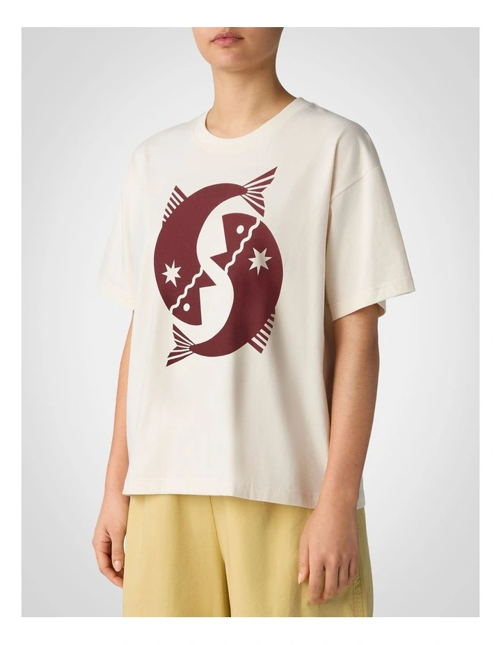 Pisces Astrology T-Shirt in Assorted image 3