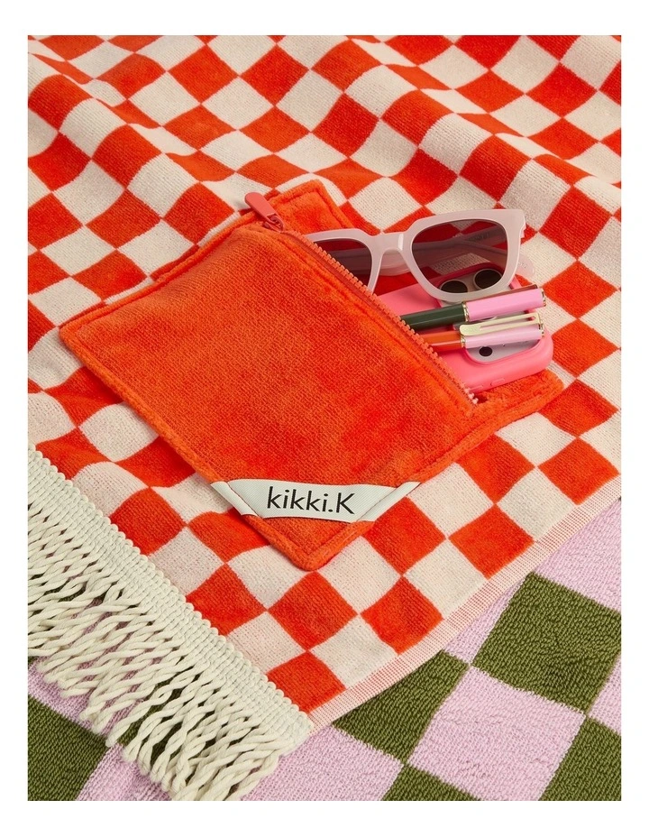 Checker Beach Towel in Assorted image 2