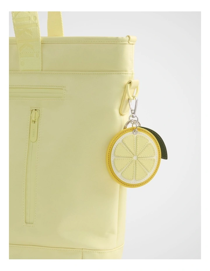 Personalise-It Bag Charm Keyring in Yellow image 2
