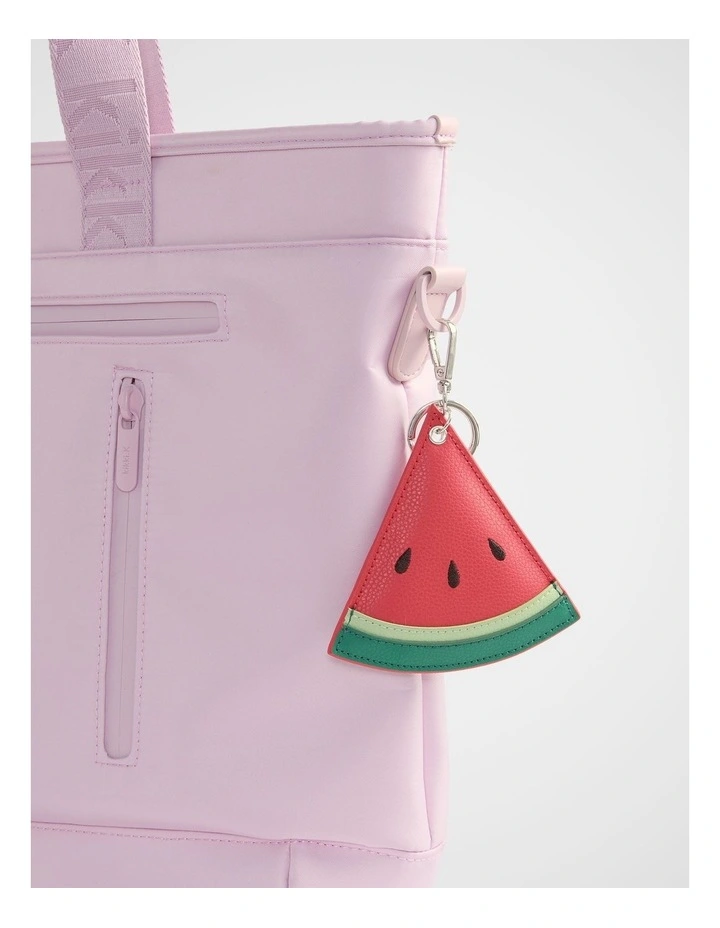 Personalise-It Bag Charm Keyring in Red image 2