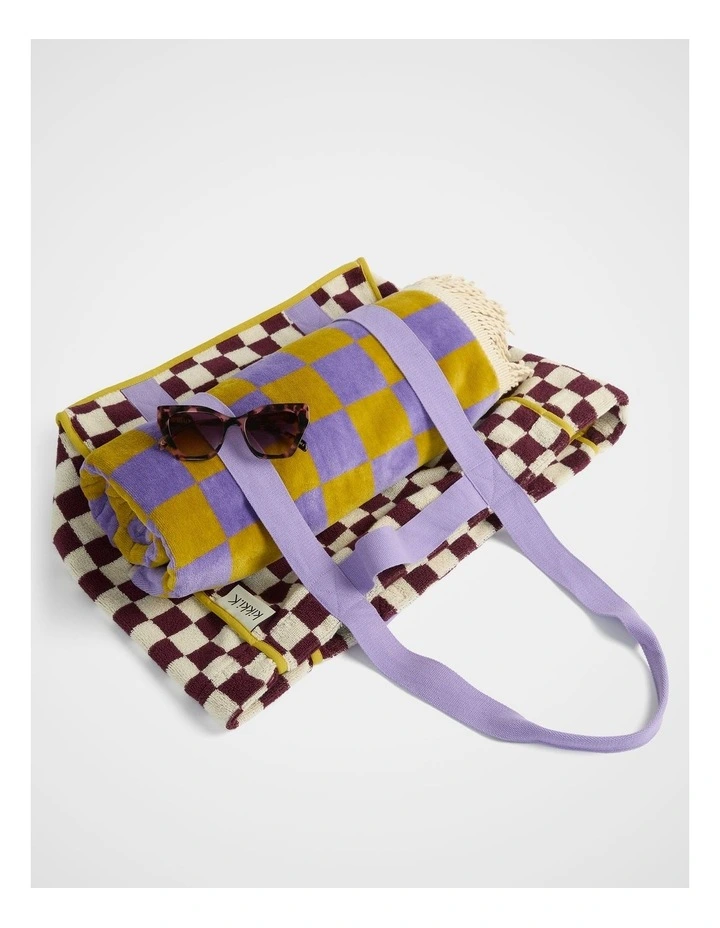 Beach Bag in Plum image 3