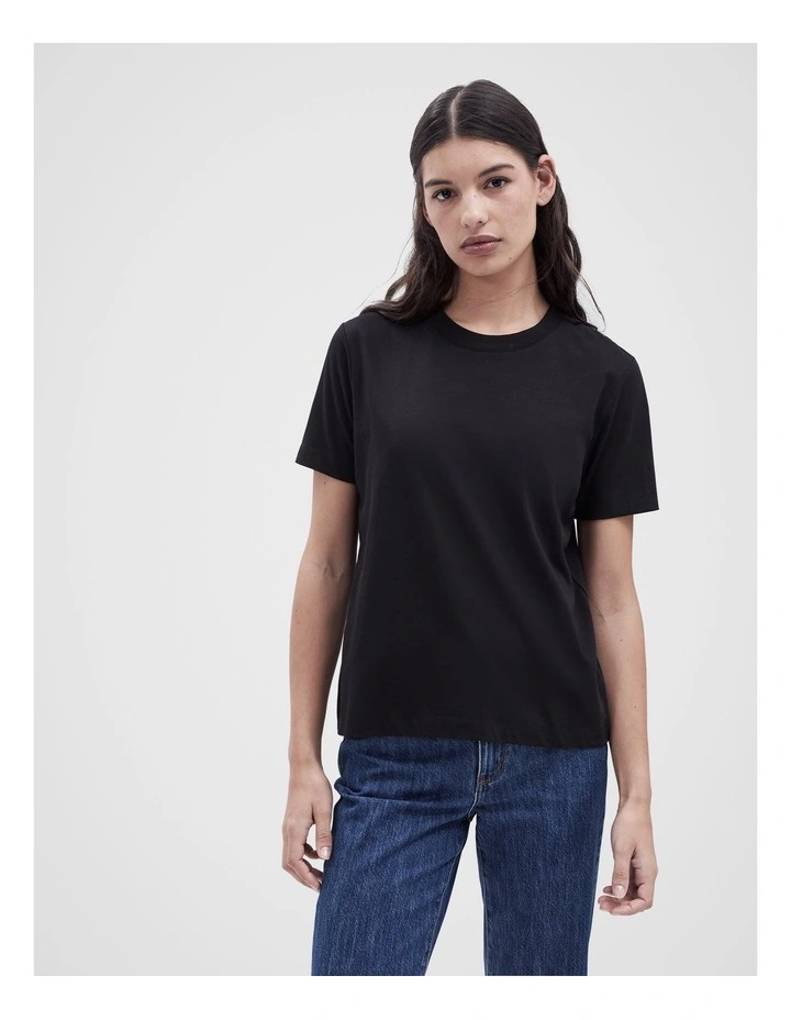 The Classic Crew Tee in Black image 1