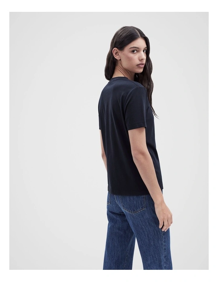 The Classic Crew Tee in Blue image 2