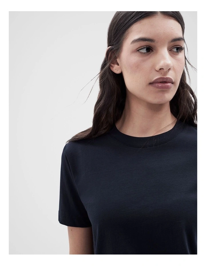 The Classic Crew Tee in Blue image 4