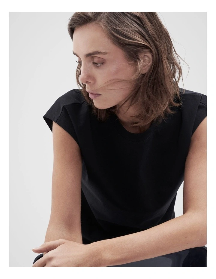 Australian Cotton Tee in Black image 3