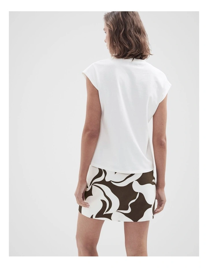 Australian Cotton Tee in White image 2