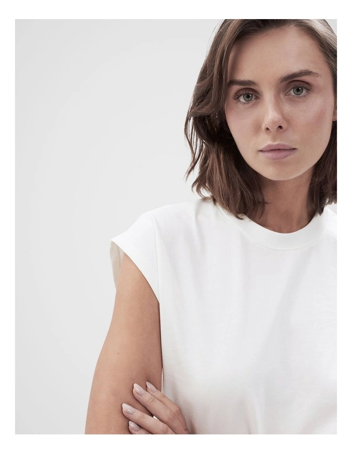 Australian Cotton Tee in White image 3