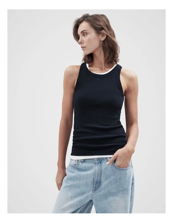The Classic Tank in Navy image 1
