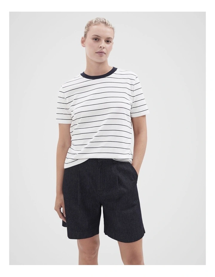 The Classic Crew Tee in White image 1