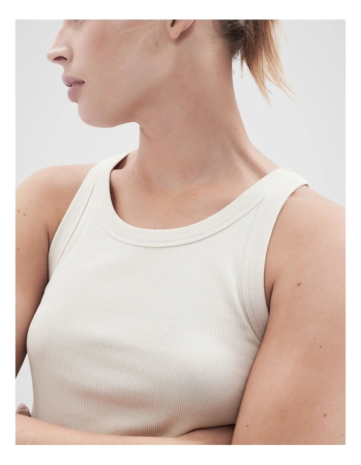 The Classic Tank in Beige image 3