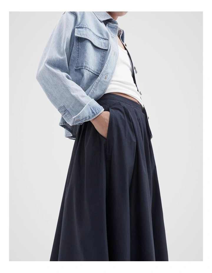 Full Skirt in Navy image 3