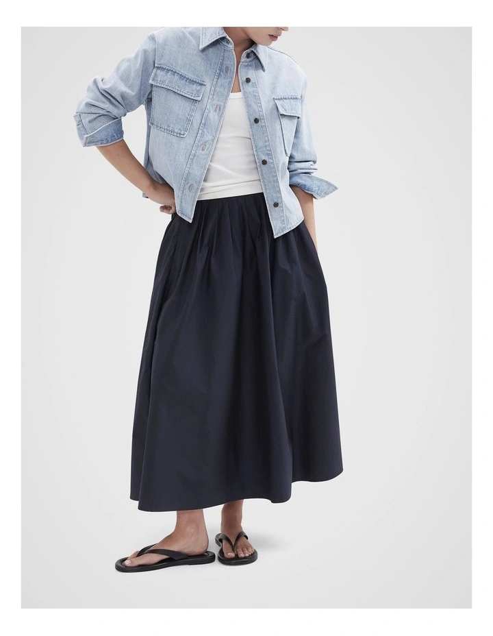 Full Skirt in Navy image 4