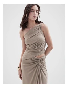 One Shoulder Ruched Top