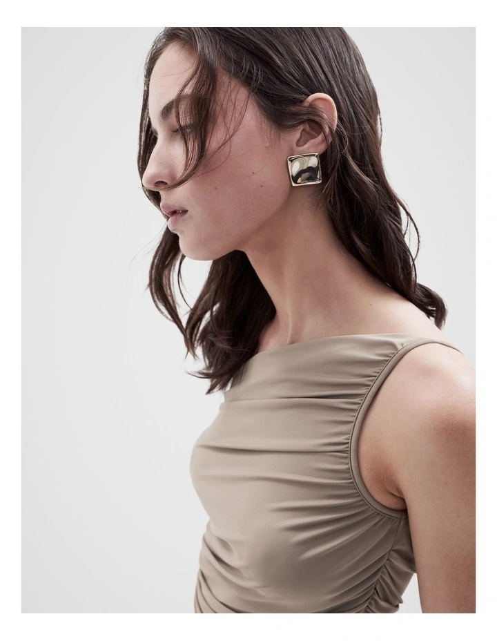 One Shoulder Ruched Top image 2