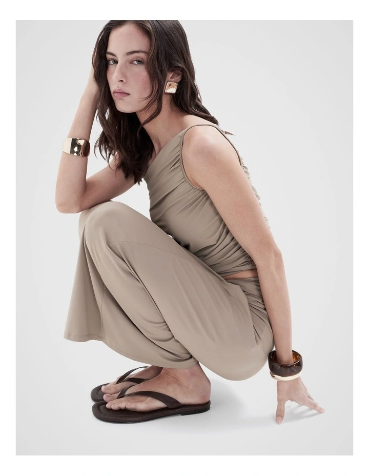 One Shoulder Ruched Top image 3