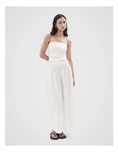 Strapless Maxi Dress in White