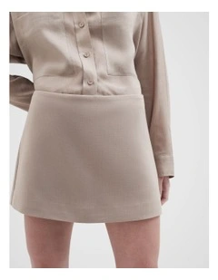 Tailored Skort in Mink