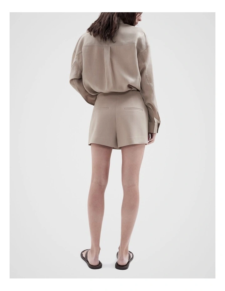Tailored Skort in Mink image 2
