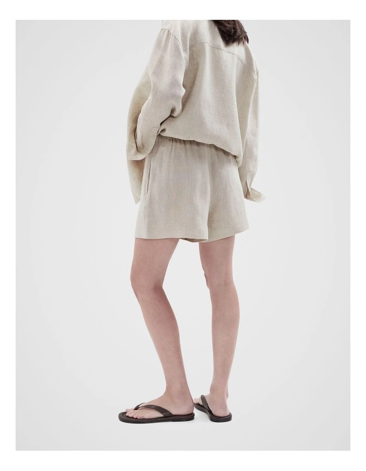 Essential Linen Shorts in Grey image 2