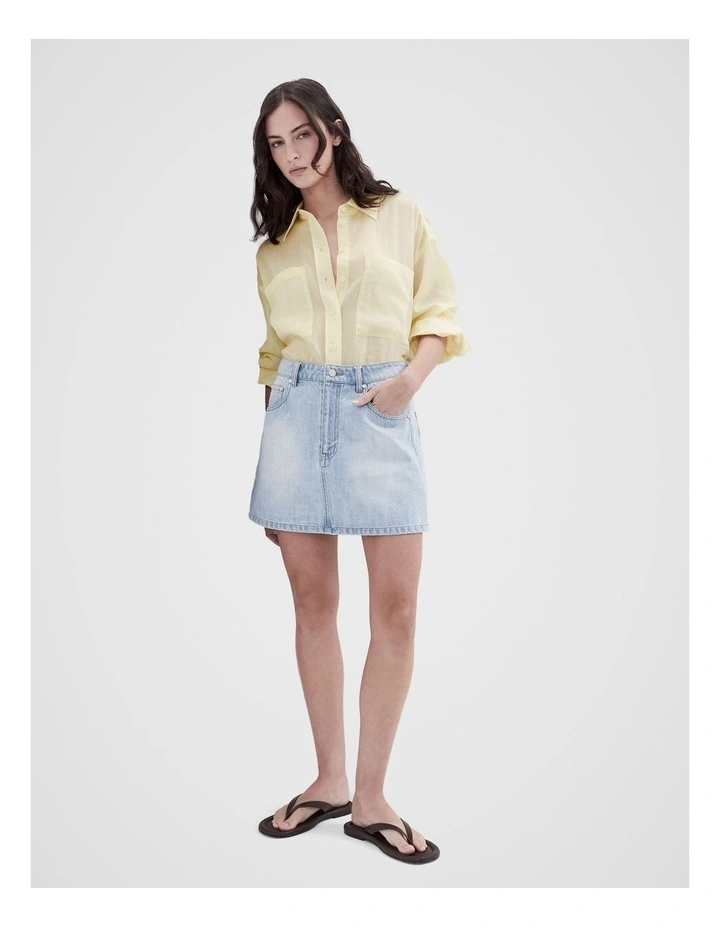 Oversized Shirt in Yellow image 4