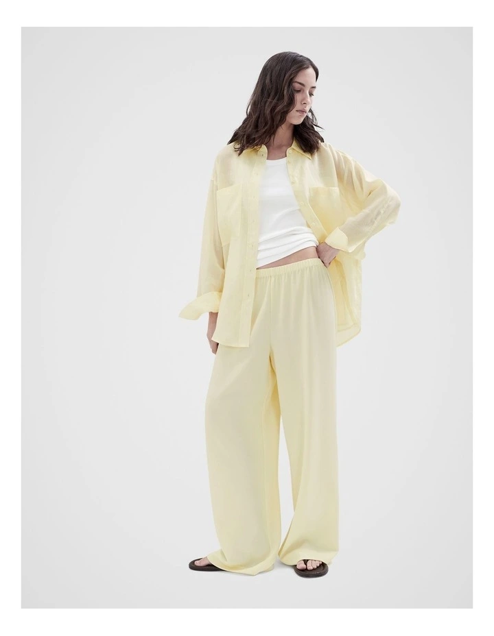 Oversized Shirt in Yellow image 5