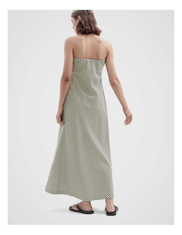 Stripe Strapless Maxi Dress image 2
