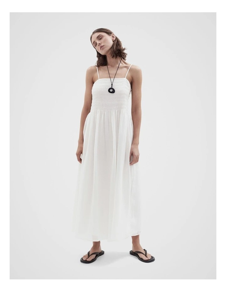 Ramie Shirred Dress image 1