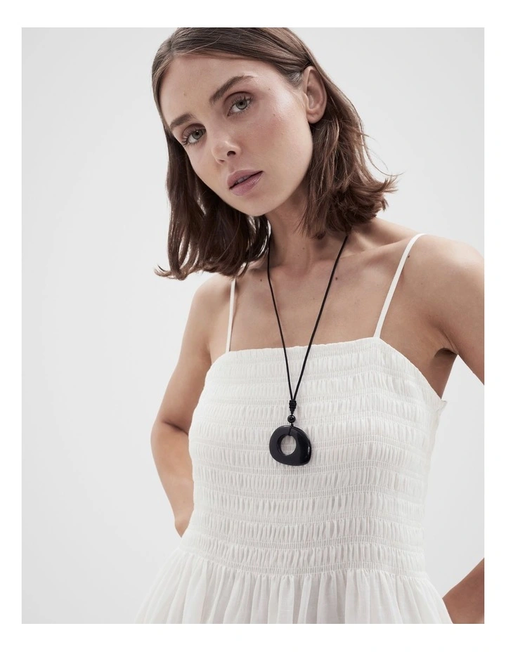 Ramie Shirred Dress image 4