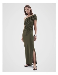 Textured One Shoulder Dress