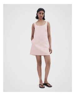 Balconette Shift Dress in Light Pink