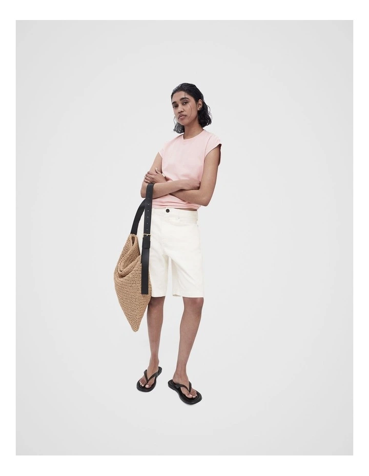 Australian Cotton Sleeveless Tee in Pink image 4