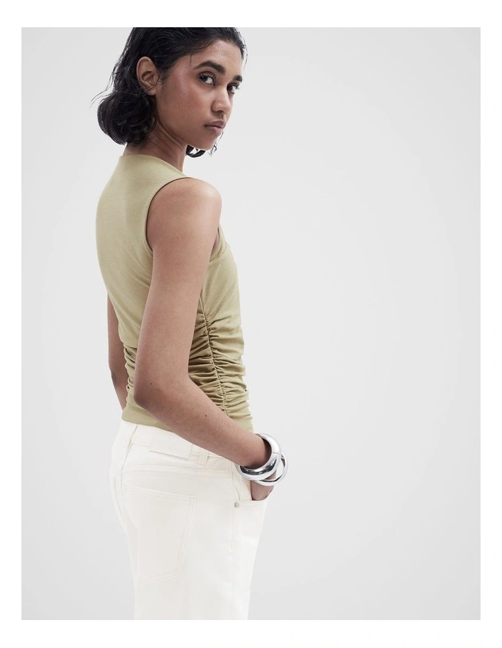 Ruched Detail Sleeveless Top image 2