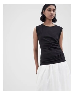 Aus Cotton Ruched Top