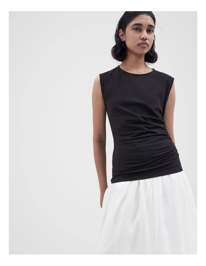 Aus Cotton Ruched Top image 1