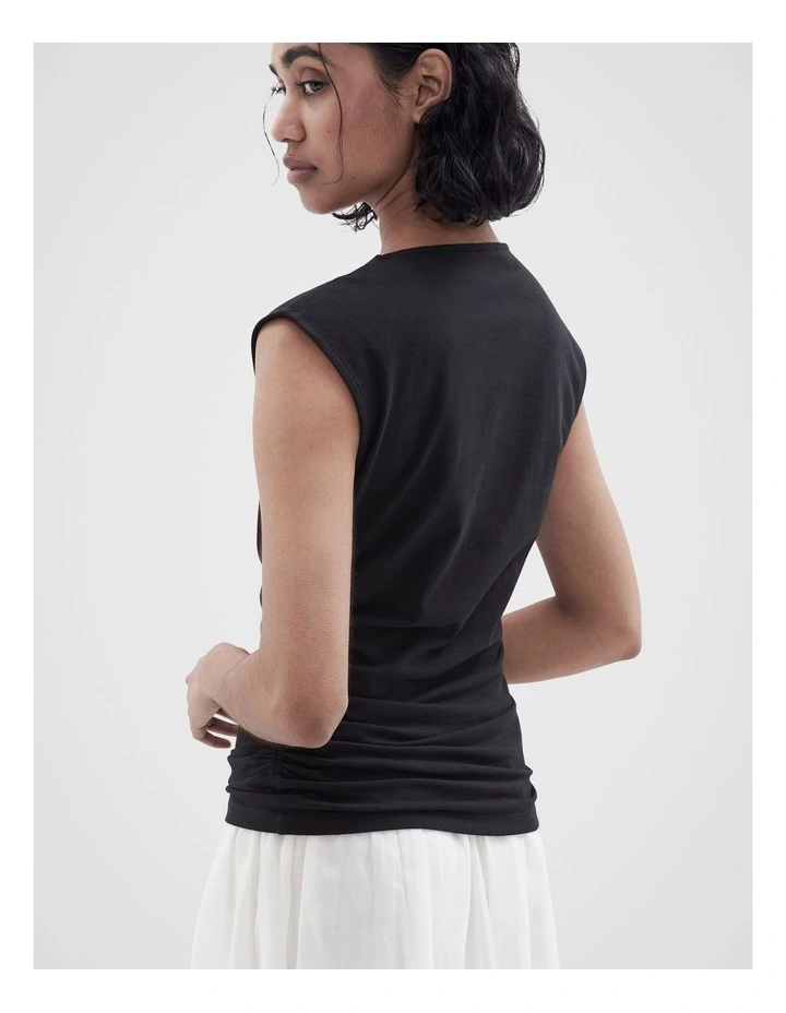 Aus Cotton Ruched Top image 2