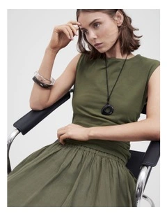 Aus Cotton Ruched Top