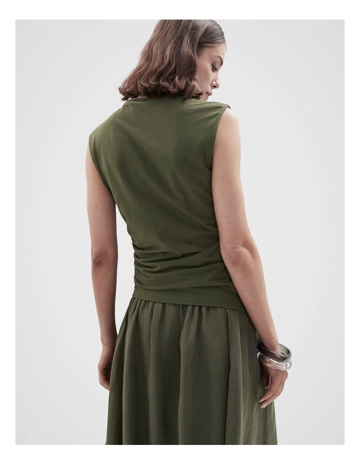 Aus Cotton Ruched Top image 2