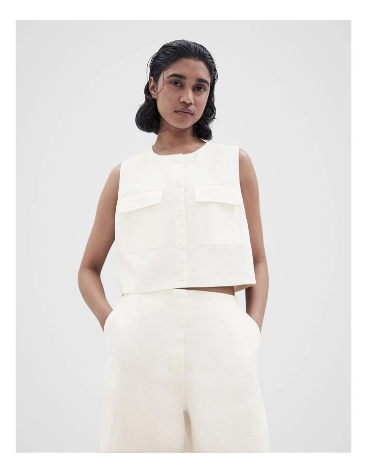 Linen Utility Vest image 1