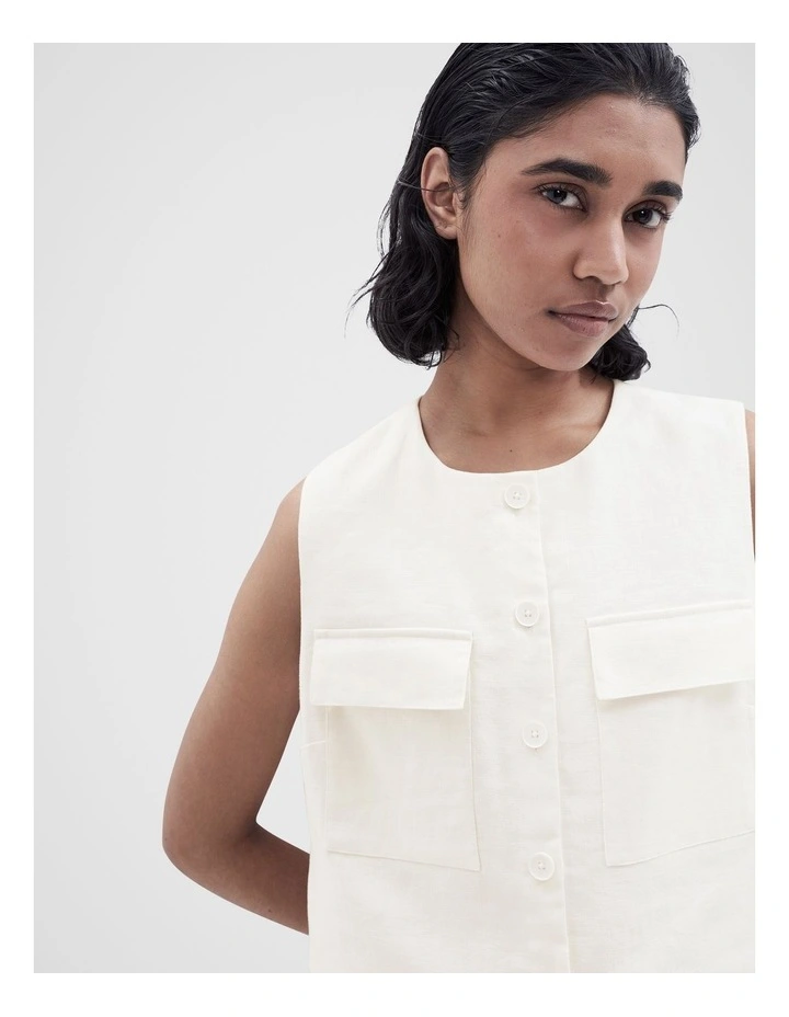Linen Utility Vest image 3