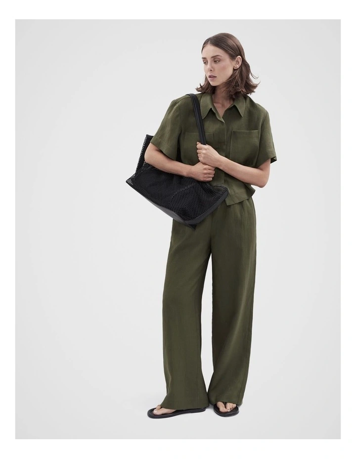 Essential Linen Wide Leg Pant image 1