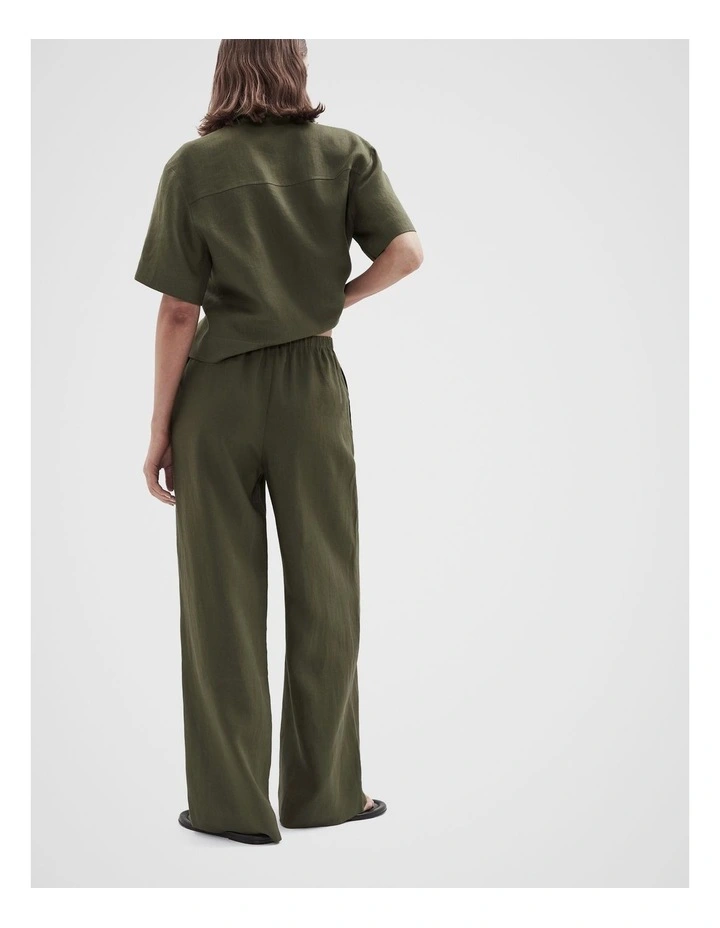 Essential Linen Wide Leg Pant image 2