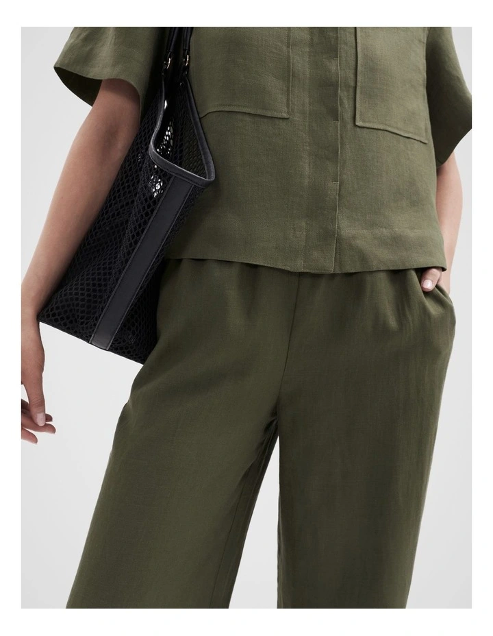 Essential Linen Wide Leg Pant image 3